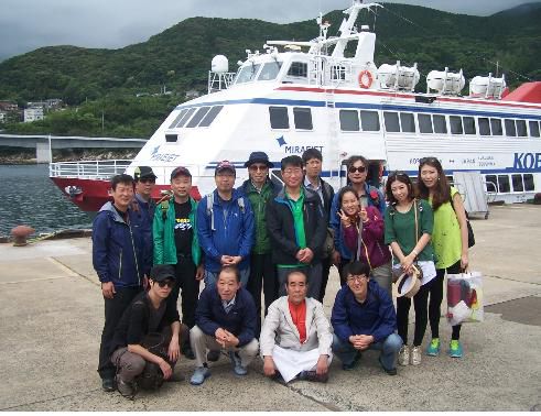 이즈하라 도착후 코비앞에서 한 컷